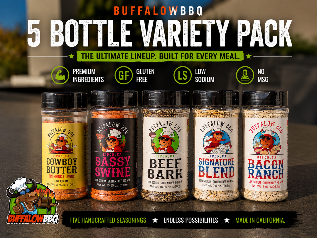BuffalowBBQ Ultimate Variety Pack | 5 Bottle BBQ Seasoning Set