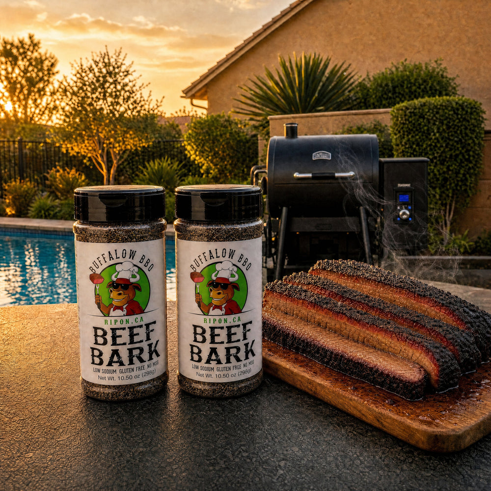 BuffalowBBQ Beef Bark BBQ Rub, two bottles