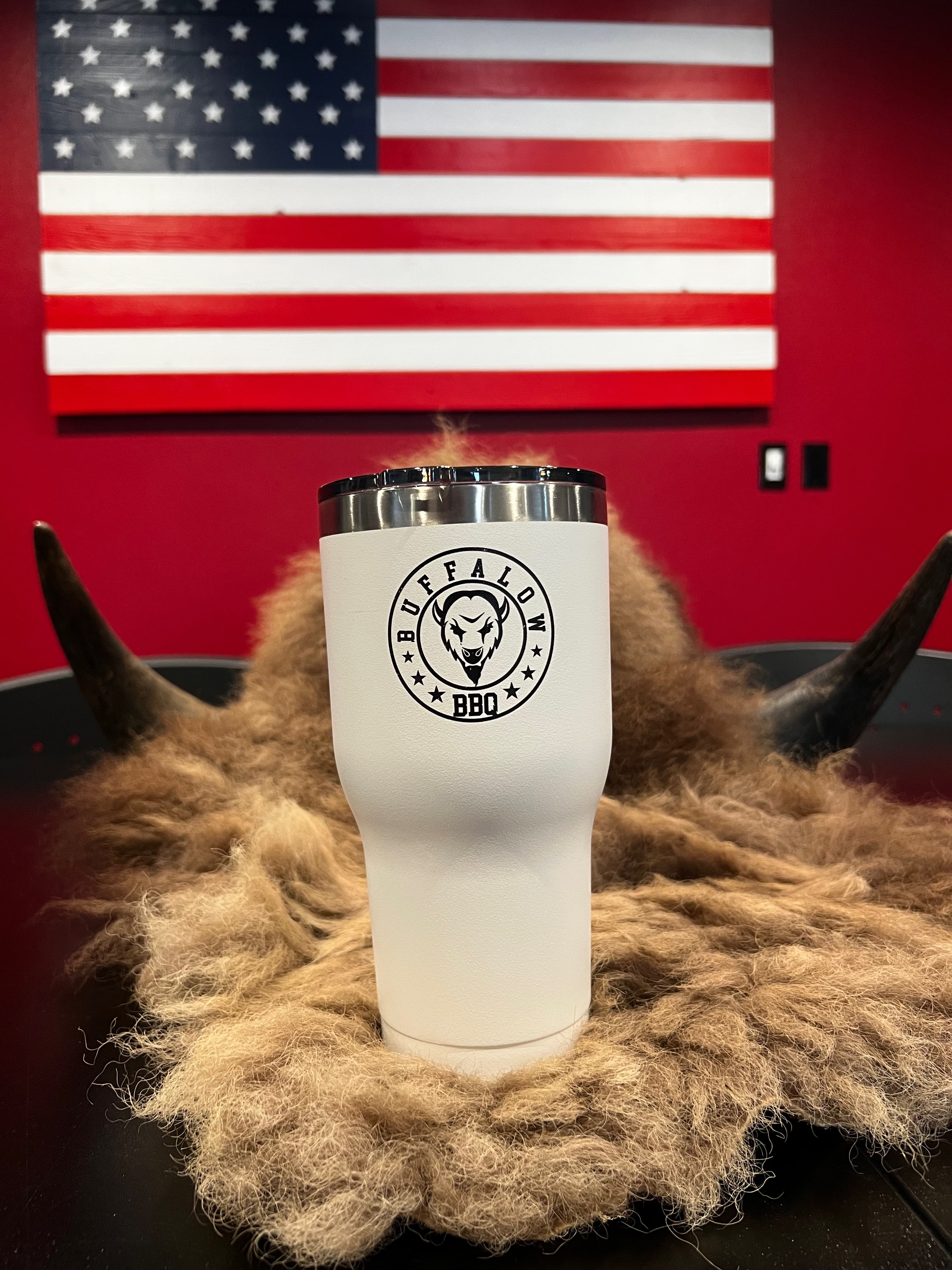 BuffalowBBQ - RTIC 30 Oz. Tumbler - White