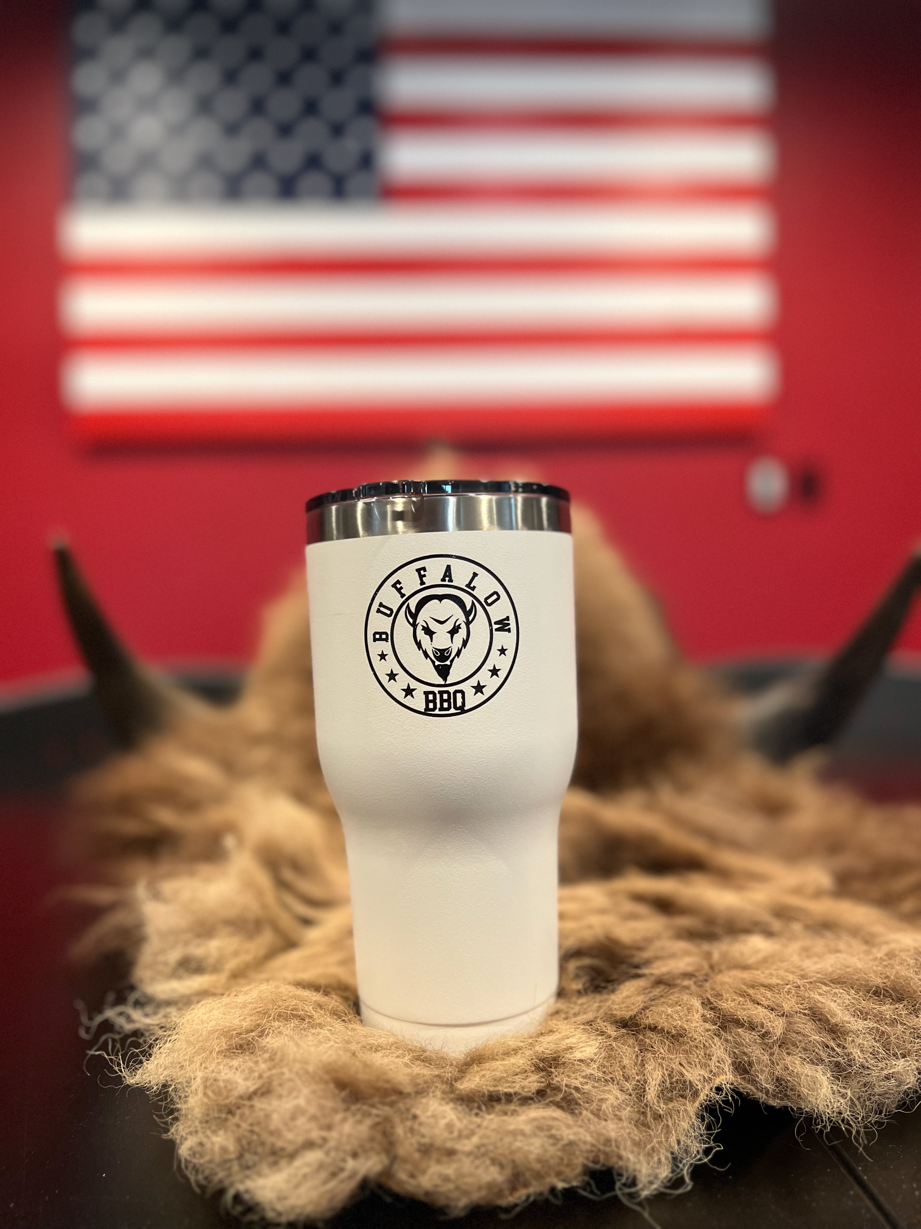 BuffalowBBQ - RTIC 30 Oz. Tumbler - White