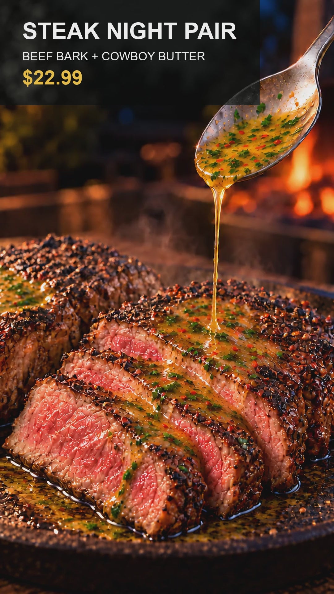 Steak Night Pair: Beef Bark + Cowboy Butter