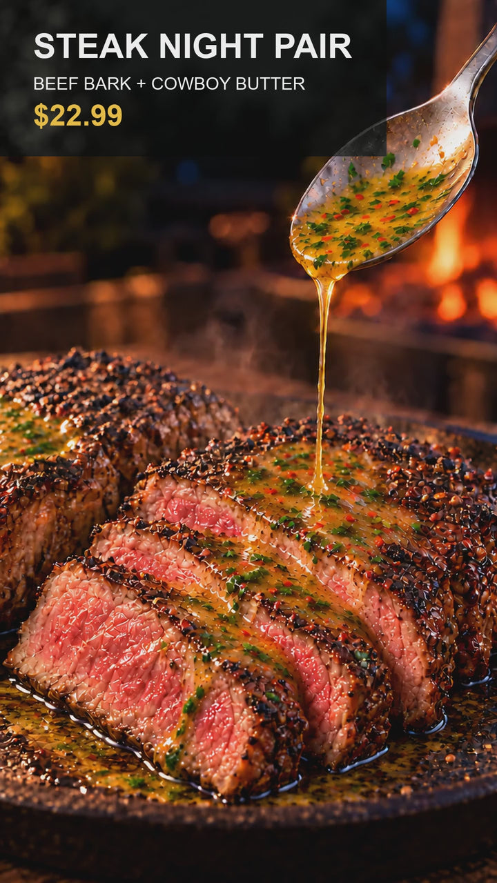 Steak Night Pair: Beef Bark + Cowboy Butter
